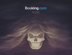 网上酒店预订服务商booking.com万圣节主题广告欣赏